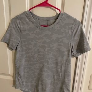 Lululemon Gray Camo Shirt